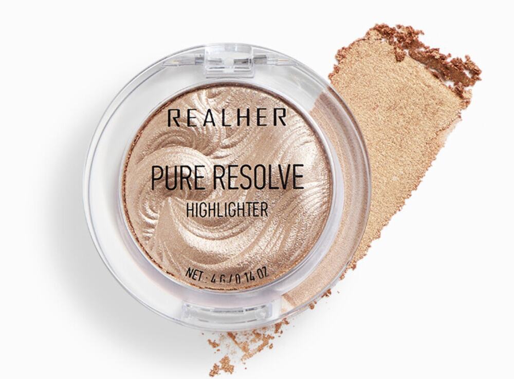 REALHER | HIGHLIGHTER | SHADE: PURE RESOLVE | NEW IN BOX 0.14oz